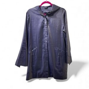 Vintage Carol Cohen Collectibles Lavender Hooded Swing Jacket – S – Rayon Blend